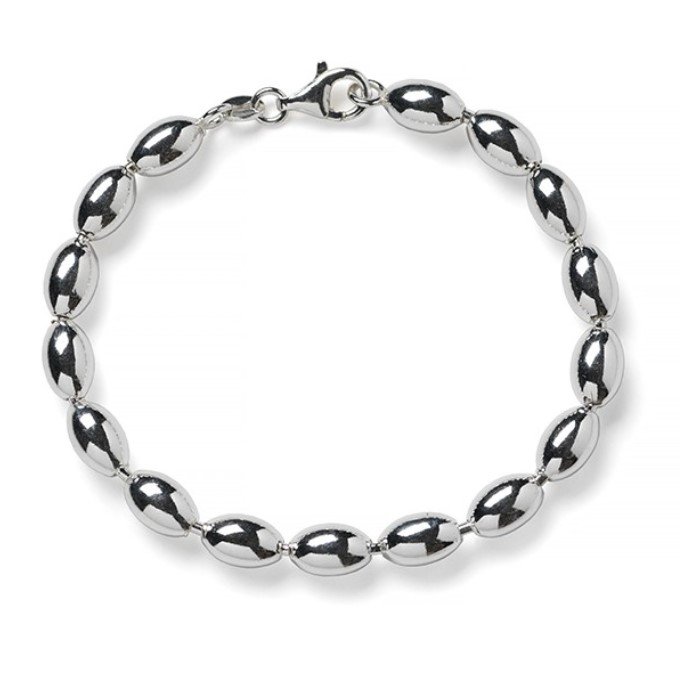 ss oval bead brace — Sharfmans Jewelers